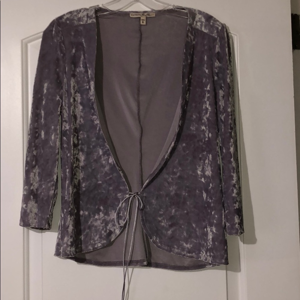 TIE VELVET TOP